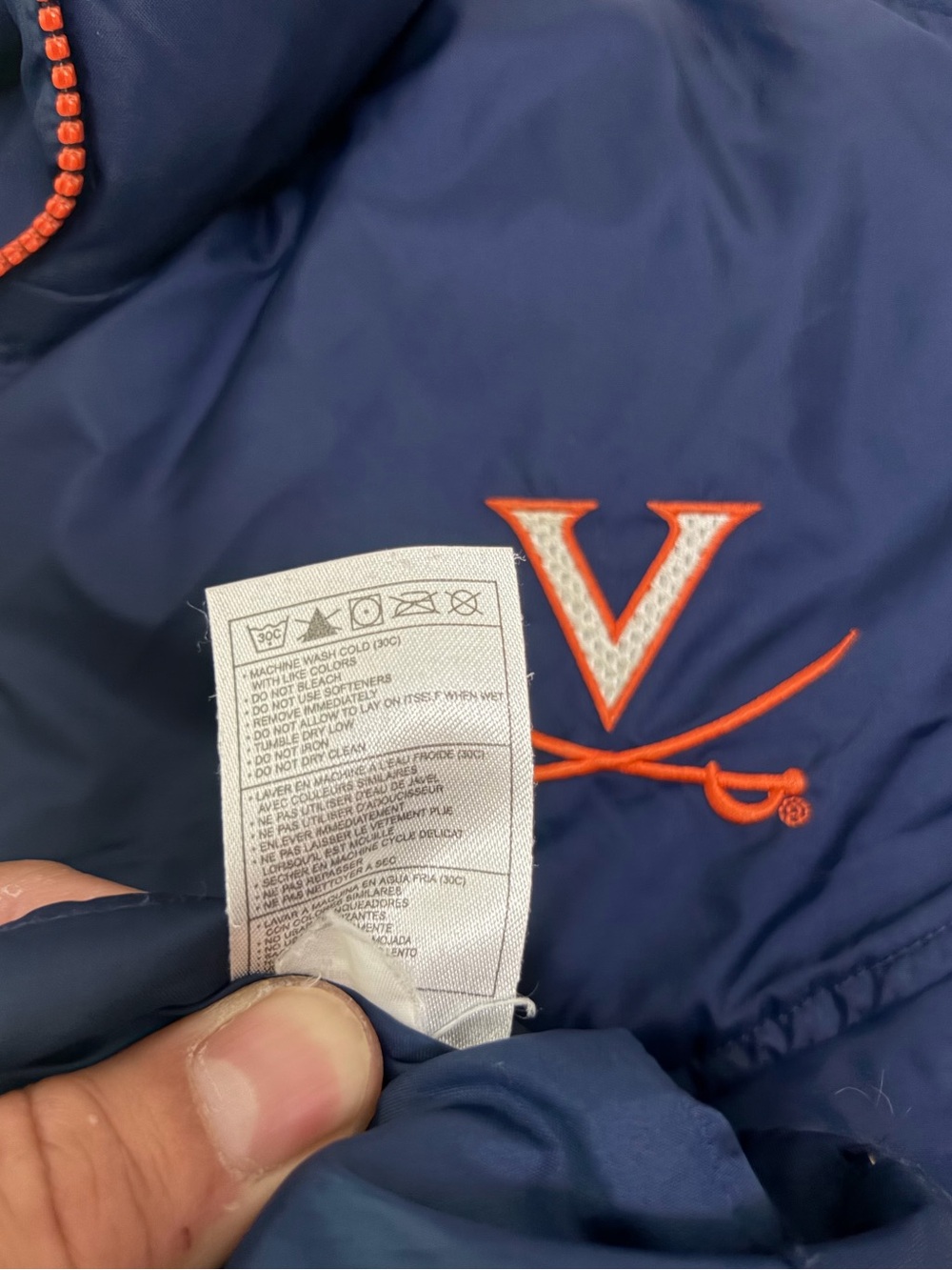 Nike Team UVA Virginia Cavaliers Insulated Winter Puffer Jacket, Size: Large - Picture 5 of 5